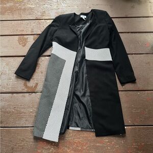 Calvin Klein Black and White Blazer